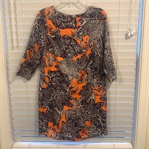 Knee length satin dress from The Limited